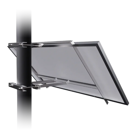 Elios Koala M1 – Support de montage pour 1 panneau 60/72 cellules sur poteau (acier galvanisé, garantie 5 ans) Elios