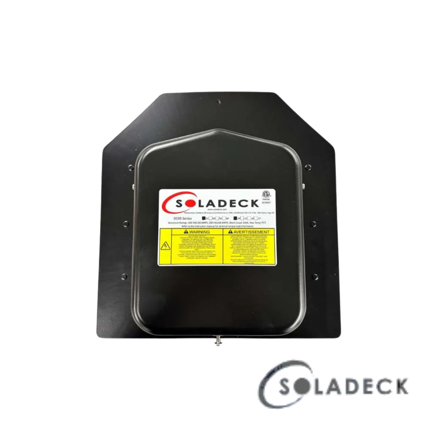 SolaDeck 0599B – Boîtier PV étanche toiture