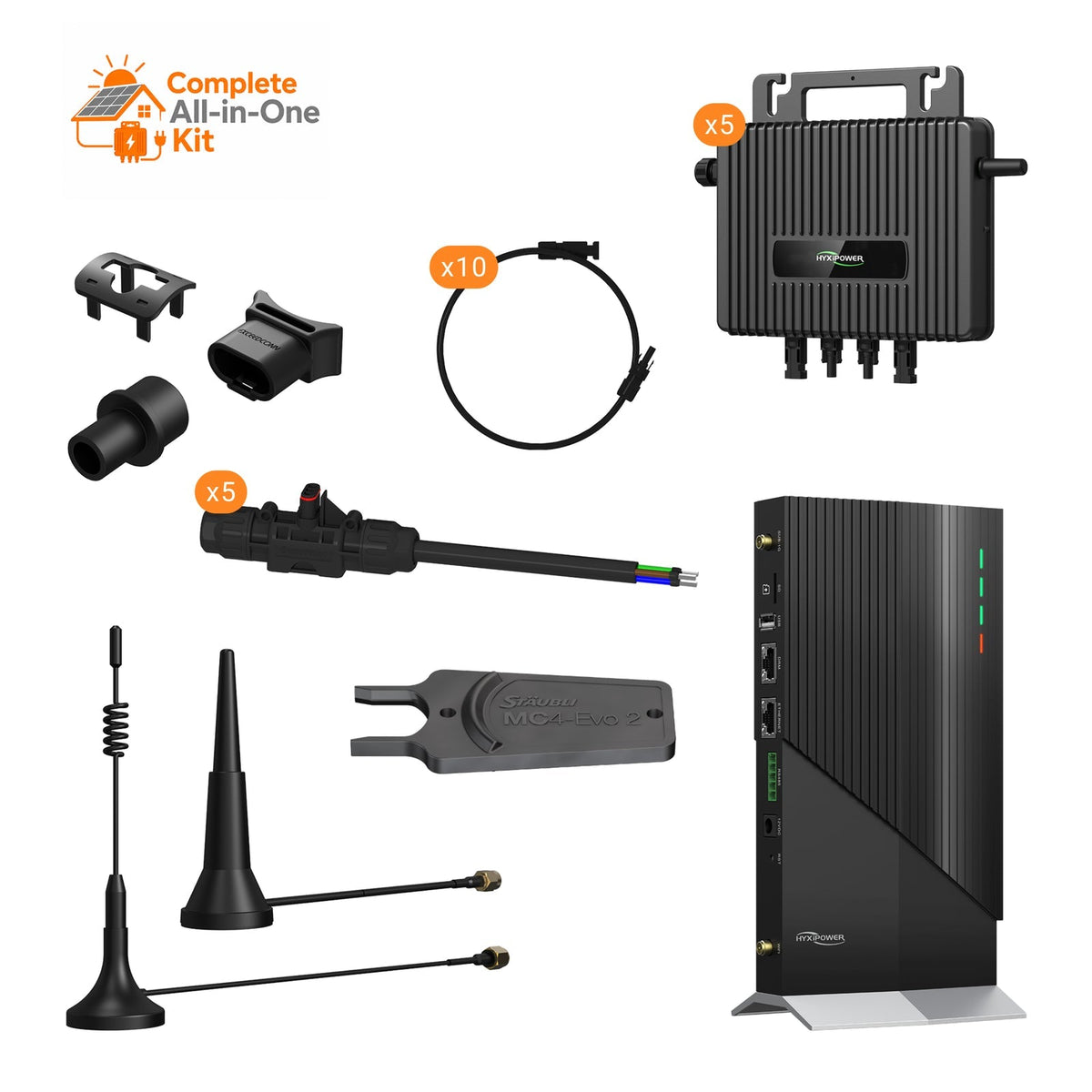 Kit microonduleurs HYXi 2-en-1 pour 10 panneaux solaires