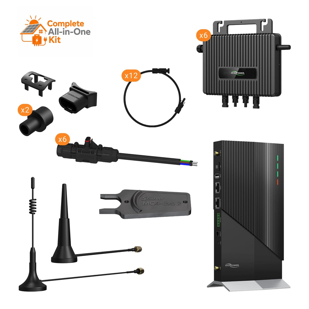 Kit microonduleurs HYXi 2-en-1 pour 12 panneaux solaires