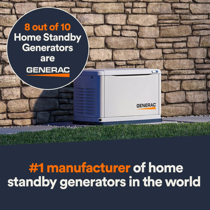 Generac Guardian 7171 | Génératrice de secours 10 kW GPL / Gaz Naturel + WiFi Boutique Solaire Québec