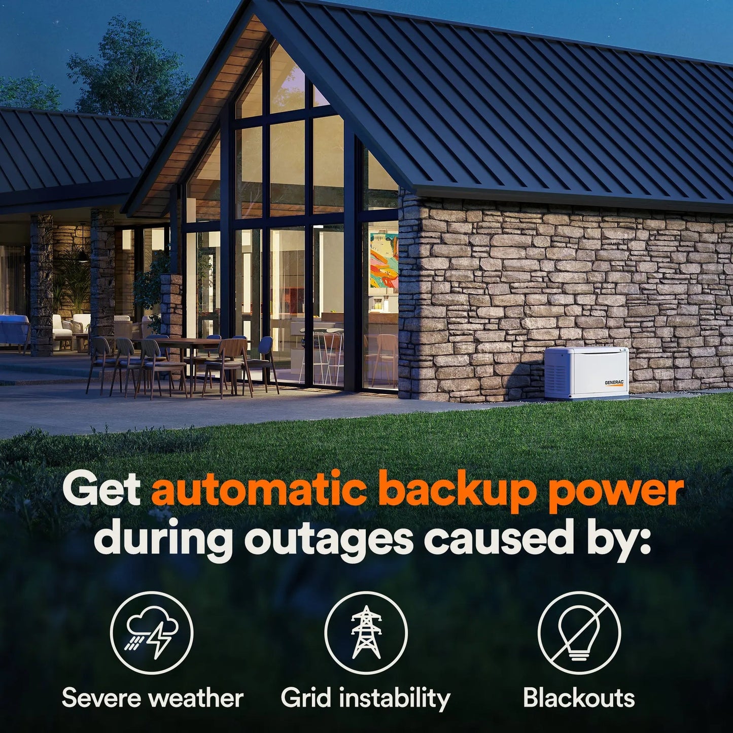 Generac Guardian 7226 | Génératrice de secours 18 kW / 17 kW GPL / gaz naturel Boutique Solaire Québec