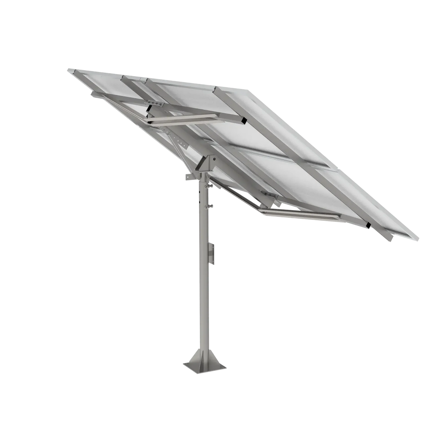 Elios Arbora P4-C – Système de montage sur poteau pour 4 panneaux (acier galvanisé, rails aluminium, garantie 5 ans) Boutique Solaire Québec