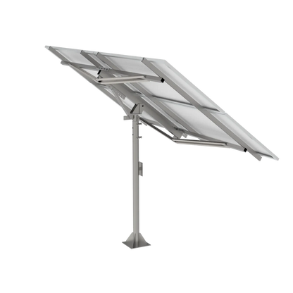 Elios Arbora P4-C – Système de montage sur poteau pour 4 panneaux (acier galvanisé, rails aluminium, garantie 5 ans) Boutique Solaire Québec