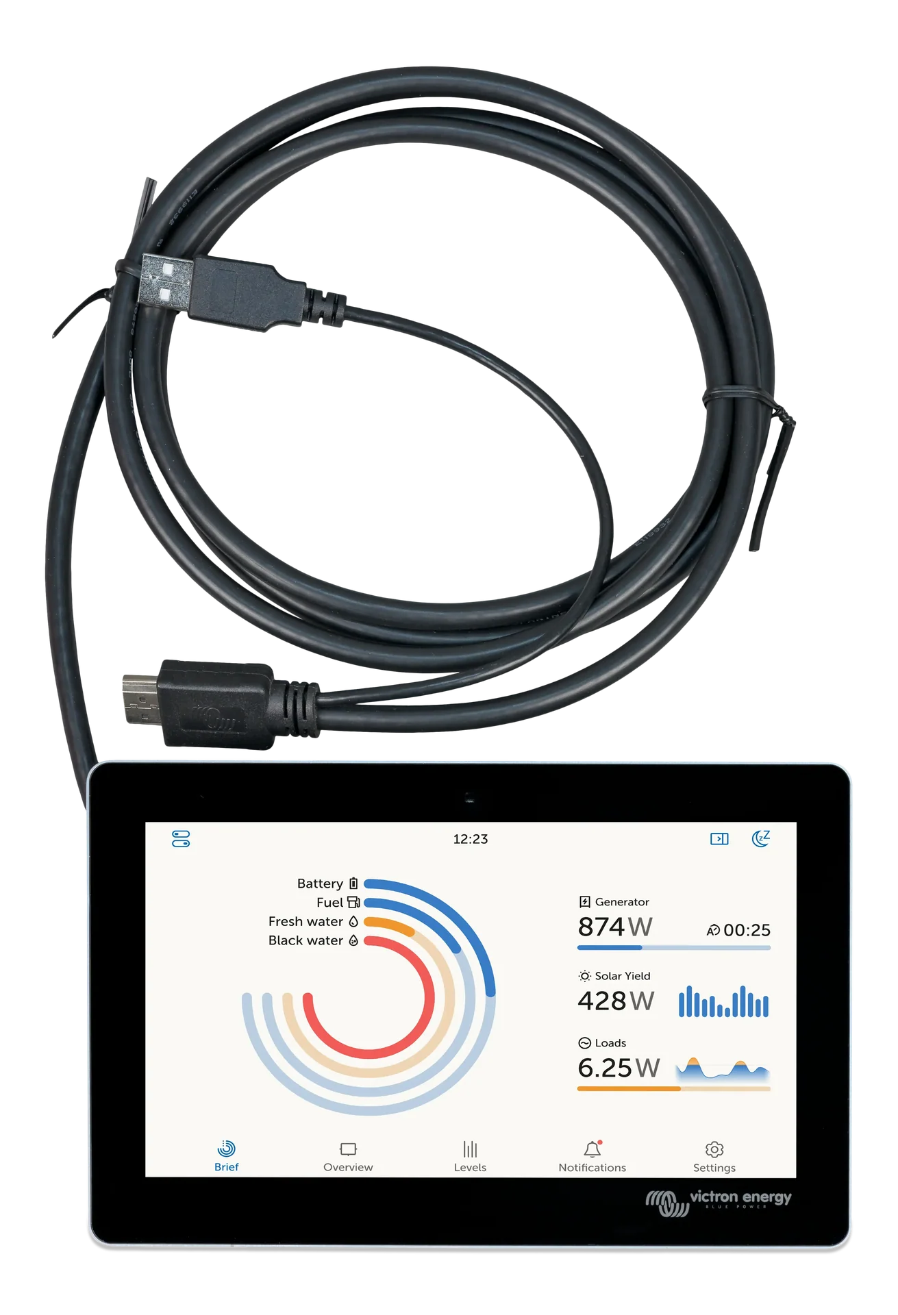 Victron GX Touch 70 | Écran tactile 7″ top-mount pour Cerbo GX – Monitoring intelligent Boutique Solaire Québec