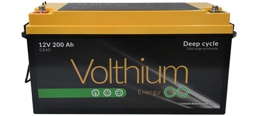 Batterie Volthium 12 V 200 Ah – Auto-chauffante LiFePO₄ 4D (Bluetooth, IP55, Double Chauffage, 10 ans) Boutique Solaire Québec