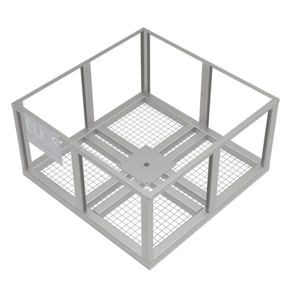 Elios Basket 4 Panel Post – Base en acier remplissable pour poteau Arbora P4 (1,5 m, 121 kg) Boutique Solaire Québec