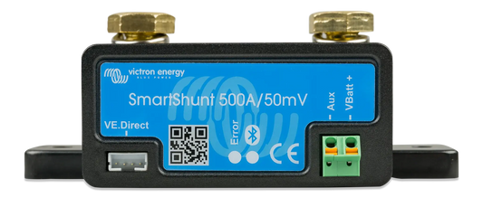 Victron SmartShunt 500 A / 50 mV | Moniteur de batterie Bluetooth précis Boutique Solaire Québec