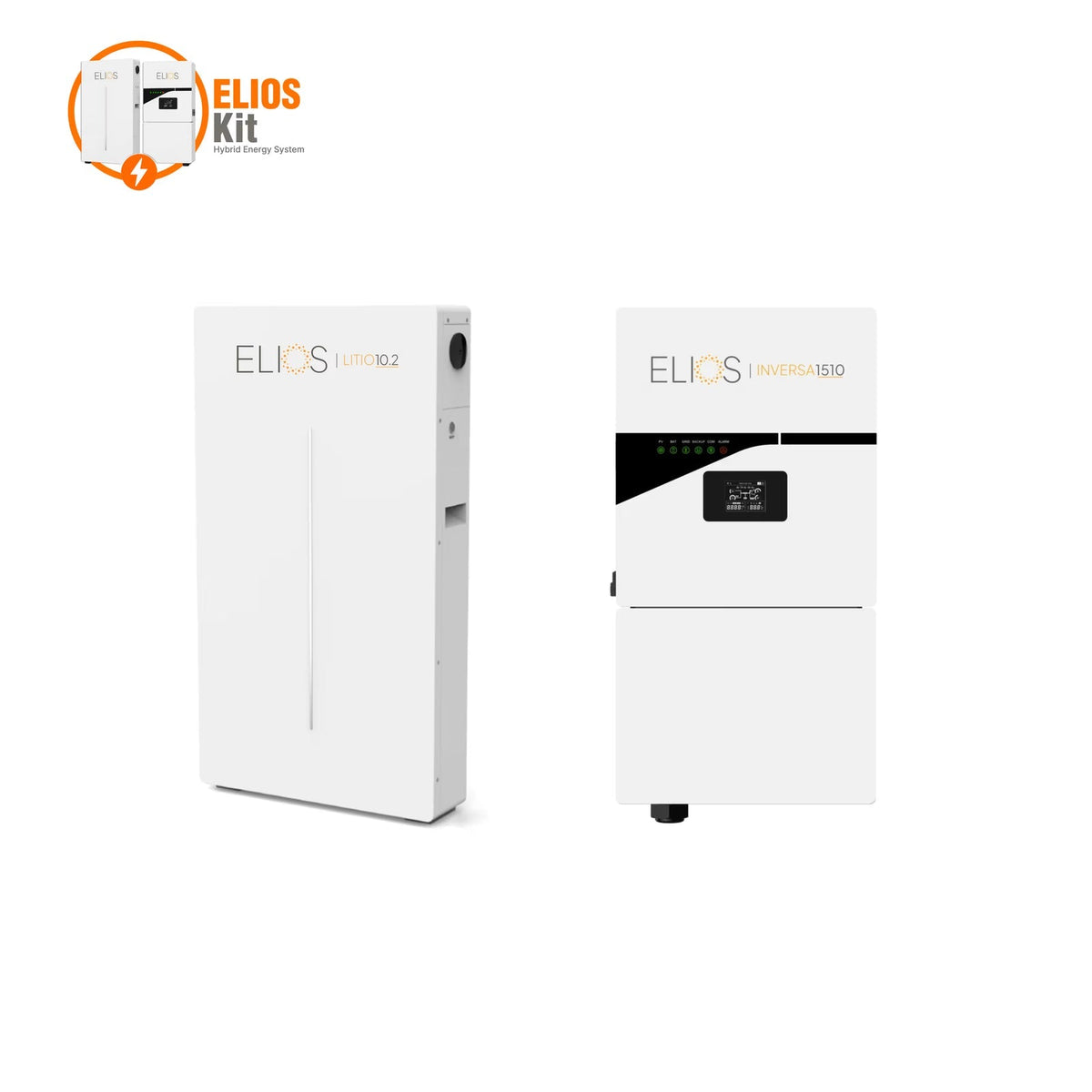 Kit Elios A – Onduleur hybride 10 kW et batterie 10,2 kWh