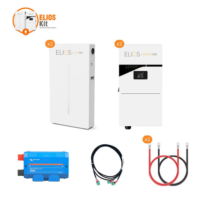 Kit Elios D – Onduleur hybride 20 kW et batterie 20,4 kWh