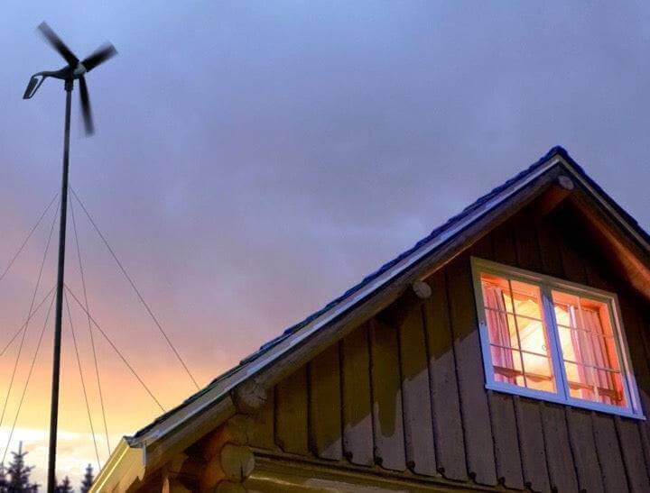 AIR 40 – Micro-éolienne terrestre complète (turbine + panneau de contrôle + tour 27 pi) Primus